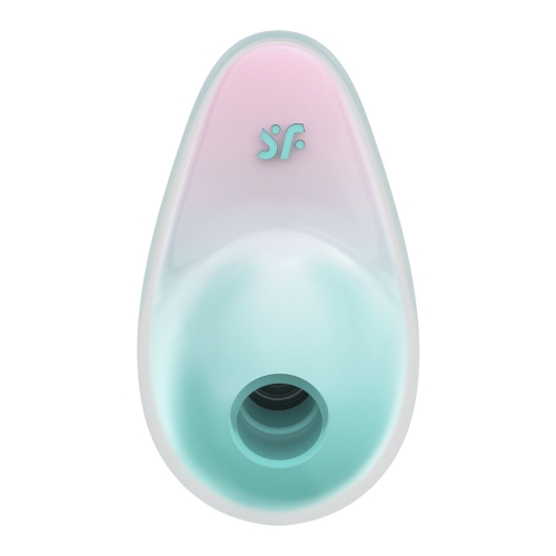 Вакуумний вібратор для клітора рожево блакитного кольору Satisfyer Pixie - 2