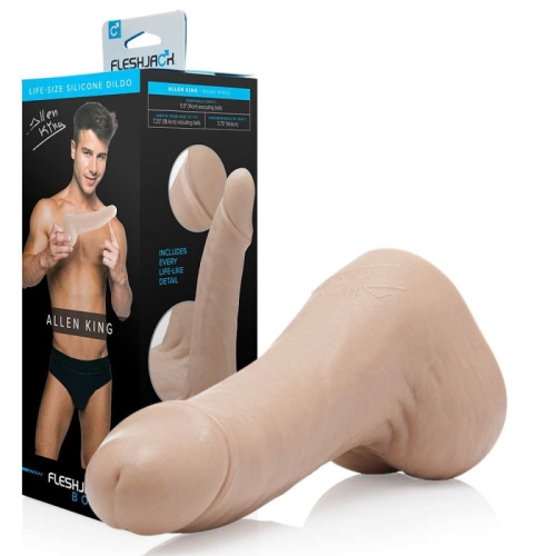 Фаллоимитатор с мошонкой реалистичный порноактера Allen King телесного цвета Fleshlight Fleshjack - 8