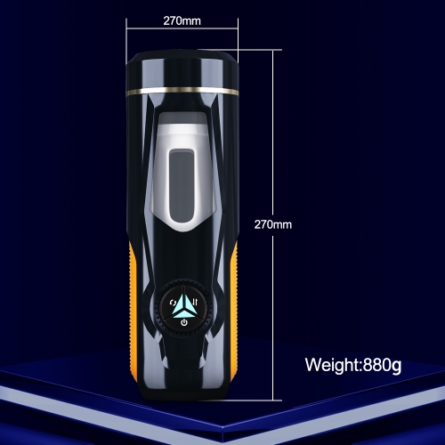 Автоматический мастурбатор с 3D-вращением и телескопикой белого цвета XISE “Aneemun Cup” - 8
