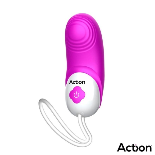 Вібратор Пульсатор для жінок для точки G рожевий Action No Thirteen Stimulator 2 in 1 Vibration Pulsation - 3