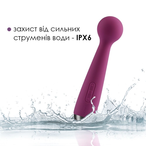 Вібратор мікрофон Ванд силіконовий фіолетовий Svakom (Сваком) Mini Emma - 5