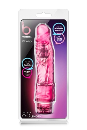 Вибратор реалистичный розового цвета Blush B Yours - 5