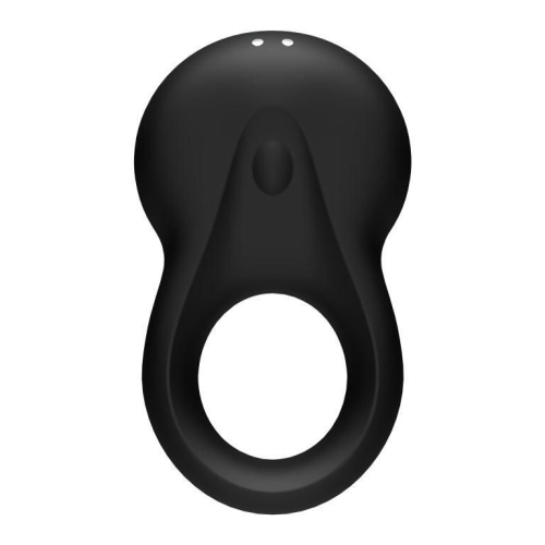 Эрекционное смарт виброкольцо для пениса черное Satisfyer Signet Ring - 4