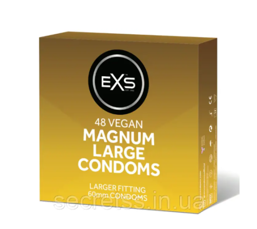 Презервативы с расширенным наконечником EXS Magnum размер XL 1 штука - 3