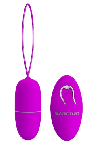 Виброяйцо с пультом ДУ фиолетовое Pretty Love Selkie - 2