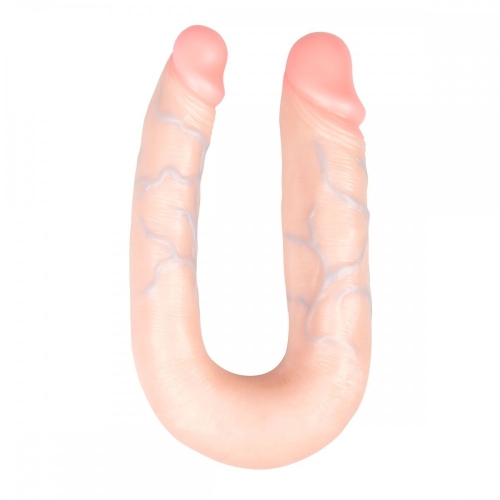 Двусторонний реалистичный фаллоимитатор EasyToys Duo Dildo 17 см - 1