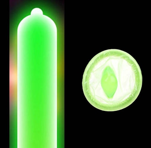 Презервативи флуоринсцентні неонові ONE Glowing Pleasures 3 штуки - 3