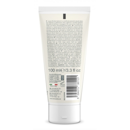 Натуральний лубрикант для анальних стосунків на водній основі Intimateline Luxuria Bio Anal Lubricant 100мл - 2