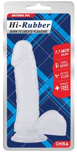 Фалоімітатор реалістичний на присоску прозорий CHISA 7.7 Inch Dildo - 5