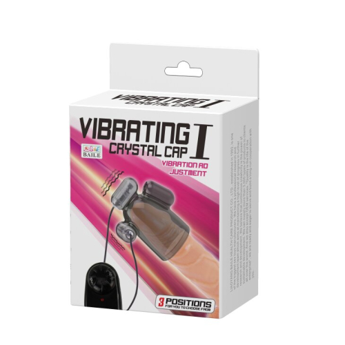 Насадка на головку пеніса з вібрацією Vibrating Crystal Cap 1 - 9