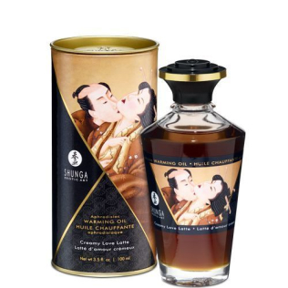 Возбуждающее массажное масло со вкусом сливочного любовного латте Shunga APHRODISIAC 100 мл