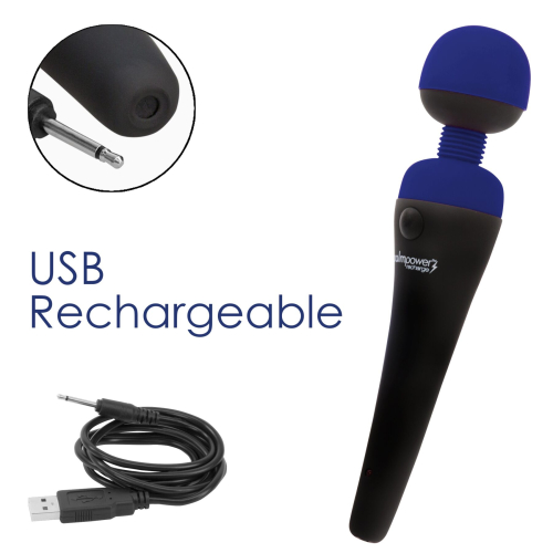 Вібромасажер для інтимних зон PalmPower Recharge синя - 5