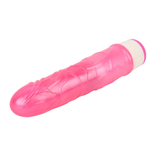 Вибратор реалистичный гелевый розового цвета Chisa Stud Rod - 2