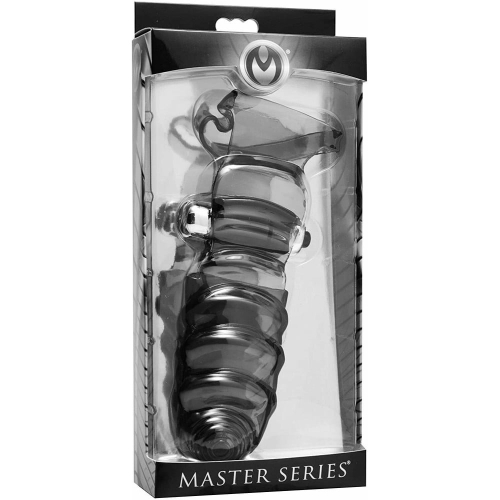 Вибронасадка на палец Bang Bang для стимуляции точки G Master Series черный - 3
