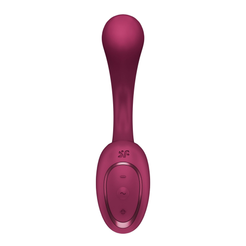 Вагінально-кліторальний вібратор із 2 моторами червоного кольору Satisfyer G for Goddess 2 - 3
