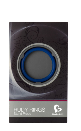 Ерекційне кільце Rocks Off Rudy-Rings Blue - 2