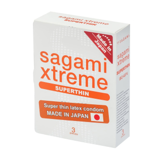 Презервативы супертонкие из натурального латекса Sagami Xtreme Superthhin 3 штуки