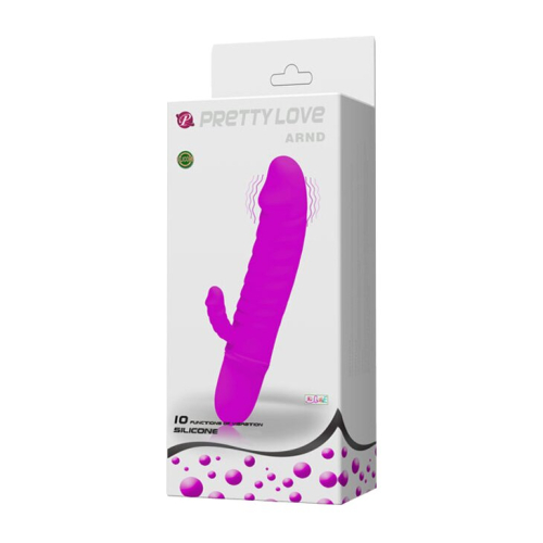 Вібратор зі стимуляцією клітора силіконовий серії Lybaile Рretty Love ARND - 9