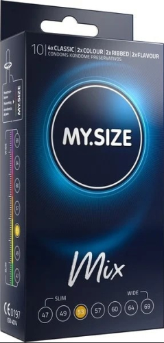 MY SIZE MIX презервативы 53 мм 10 штук Май Сайз Микс - 1