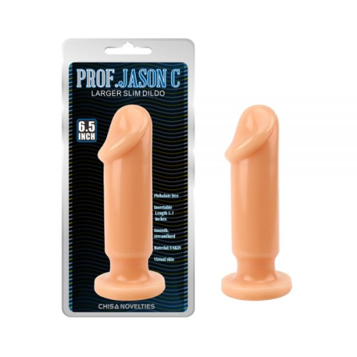 Анальна продка з головкою Бежева Chisa large Slim Dildo - 1