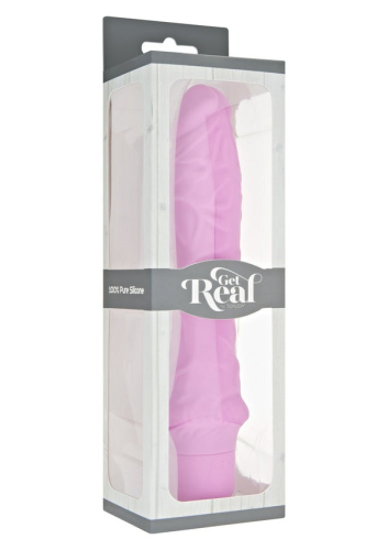 Вібратор реалістичний рожевий Toy Joy Get Real Classic розмір Large - 4
