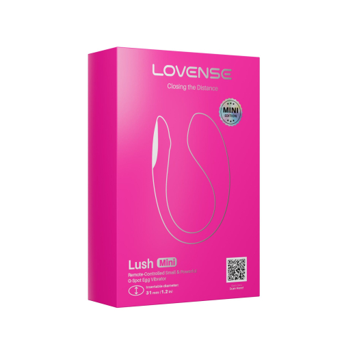 Міні смарт віброяйце вагінальне рожевого кольору Lovense Lush Mini зменшена версія Lush 4 - 8