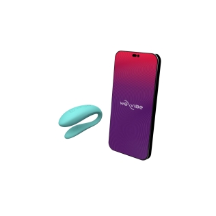 Смарт вібратор для пари We-Vibe SYNC Lite бірюзовий