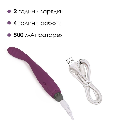 Вибратор грущийся для точки Джи фиолетовый Svakom Cici - 4