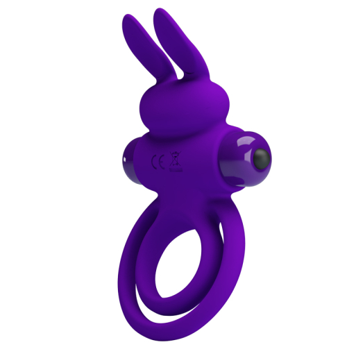 Ерекційне кільце на член із подвійним кільцем фіолетове Lybaile PRETTY LOVE Penis Ring - 4