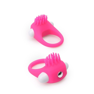 Эрекционное кольцо для члена розовое с вибрацией для клитора LIT-UP SILICONE STIMU RING 5