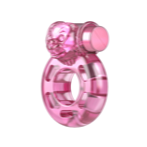 Ерекційне кільце з вібрацією і стимуляцією клітора LYBAILE Vibrator &amp;amp; condom рожевий - 5