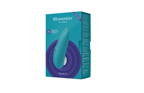 Вакуумний кліторальний стимулятор бірюзовий Womanizer Starlet 3 - 6