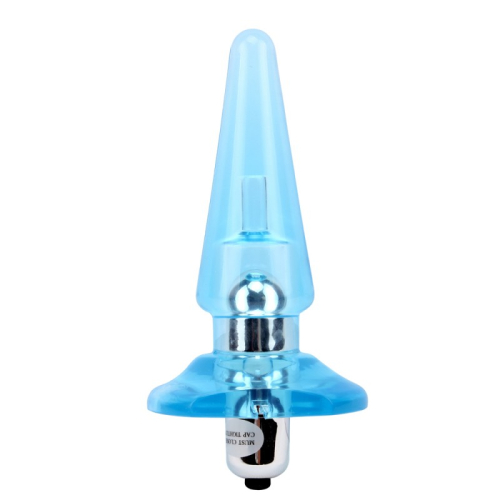 Голубая анальная вибропробка Chisa Vibra Plug - 2