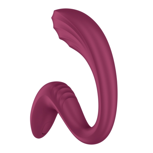 Вагинально-клиторальный вибратор красный Satisfyer G for Goddess 3 Wine Red 2 мотора - 2