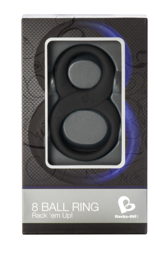 Ерекційне кільце Rocks Off 8 Ball Black - 2