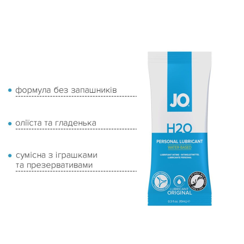 Лубрикант на водній основі 12 штук по 10 мл System JO Foil Display Box Original - 4
