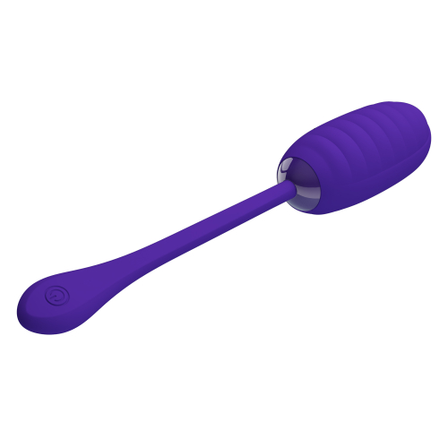 Віброяйце рельєфне вагінальне фіолетове Lybaile Pretty Love Kirk EGG - 9