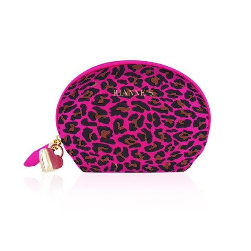 Мини-вибромассажер Ванд розовый для стимуляции интимных мест RIANNE S Lovely Leopard Mini Wand - 3