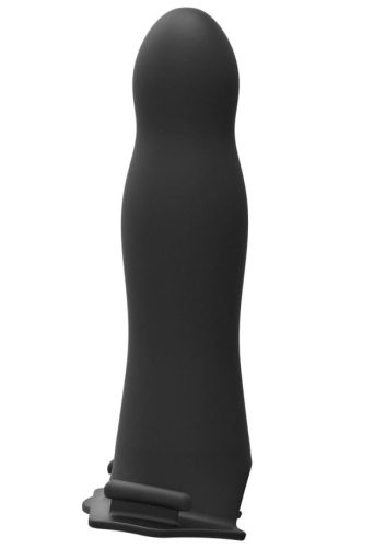 Страпон унісекс Doc Johnson Body Extensions порожниста насадка чорний - 3