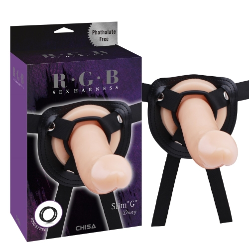 Реалистичный страпон для точки G телесный CHISA R.G.B - Slim &amp;quot;G&amp;quot; Dong - 3