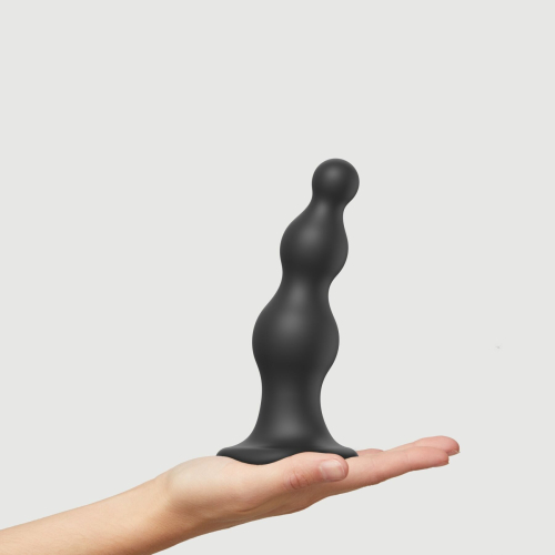 Насадка для страпона силиконовая черного цвета Strap On Me Dildo размер L - 2