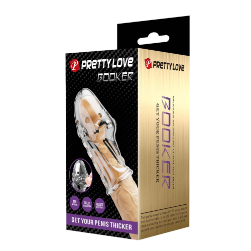 Насадка стимулююча на член Lybaile Pretty Love Booker Clear - 8