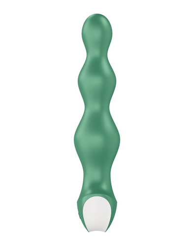 Анальний 12/3, 2 см стимулятор-намистини з двома моторами Satisfyer Lolli-Plug 2 (green) Пробка Лоллі - 4