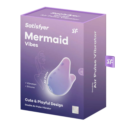 Вакуумный клиторальный стимулятор фиолетово розовый Satisfyer Mermaid Vibes - 5