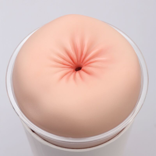 Мастурбатор-анус сквозной в колбе телесный Naked Factory Cup Sleeve A-2 - 3