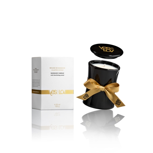 Масажна свічка квітковий аромат з нотами афродизіаків YESforLOV MASSAGE CANDLE with bewitching scent 120 г - 1