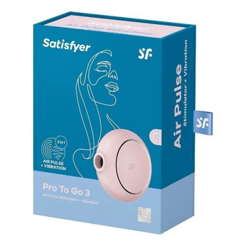Вакуумный клиторальный стимулятор розового цвета Satisfyer Pro To Go 3 - 6