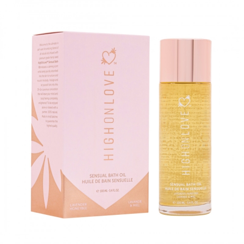 Масло для ванны с ароматом лаванды и меда HighOnLove Sensual Bath Oil 100 мл - 1