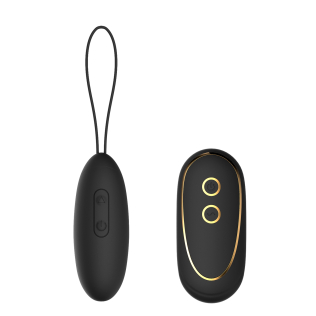 Виброяйцо вагинальное черного цвета с дистанционным управлением Dream Toys Elite Elize