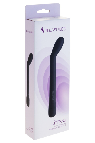Вібратор для точки G чорного кольору S Pleasures Lithea - 3